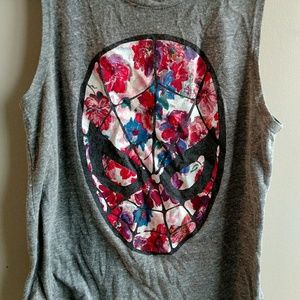 Floral, Spiderman tank